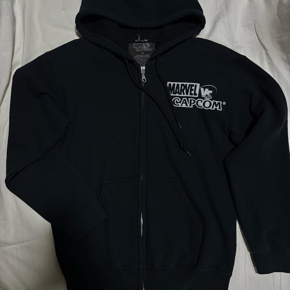 Marvel Black Zip-Up Vintage Super Rare